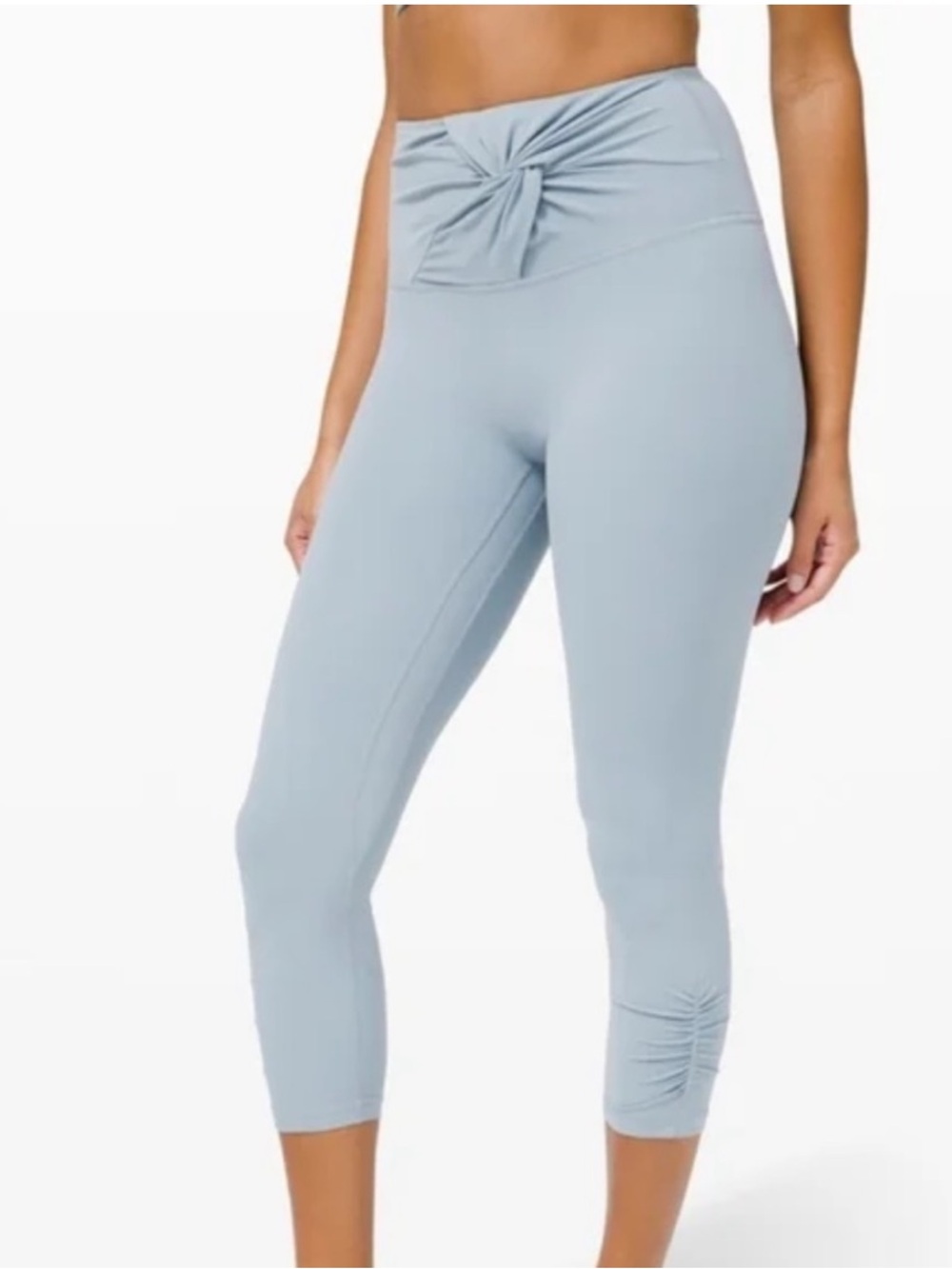 Lululemon Align HR Crop TwistWaist in Chambray